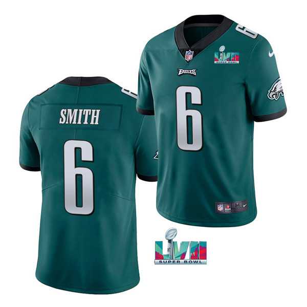 Men & Women & Youth Philadelphia Eagles #6 DeVonta Smith Green Super Bowl LVII Patch Vapor Untouchable Limited Stitched Jersey->philadelphia eagles->NFL Jersey